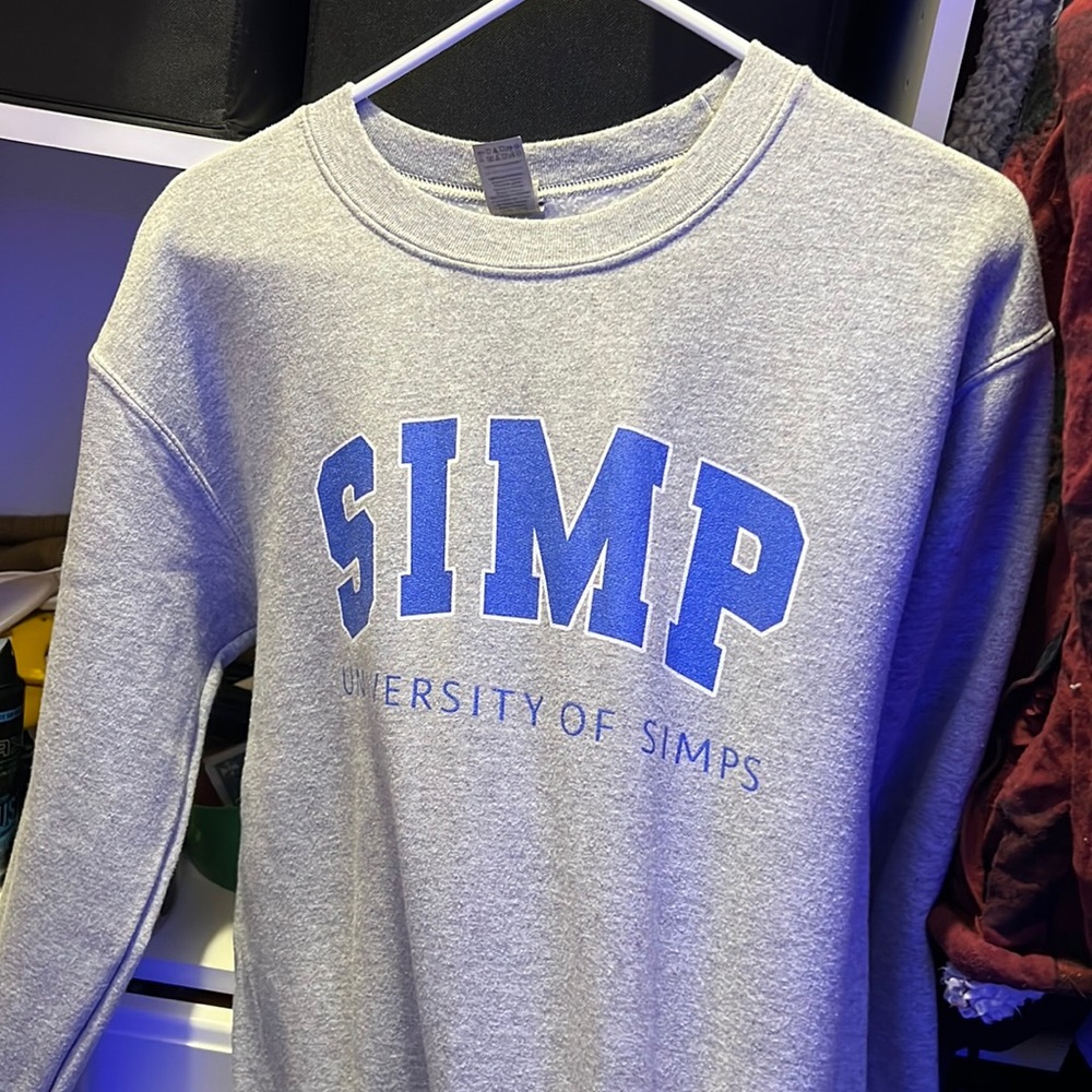 Never worn Simp University crewneck!